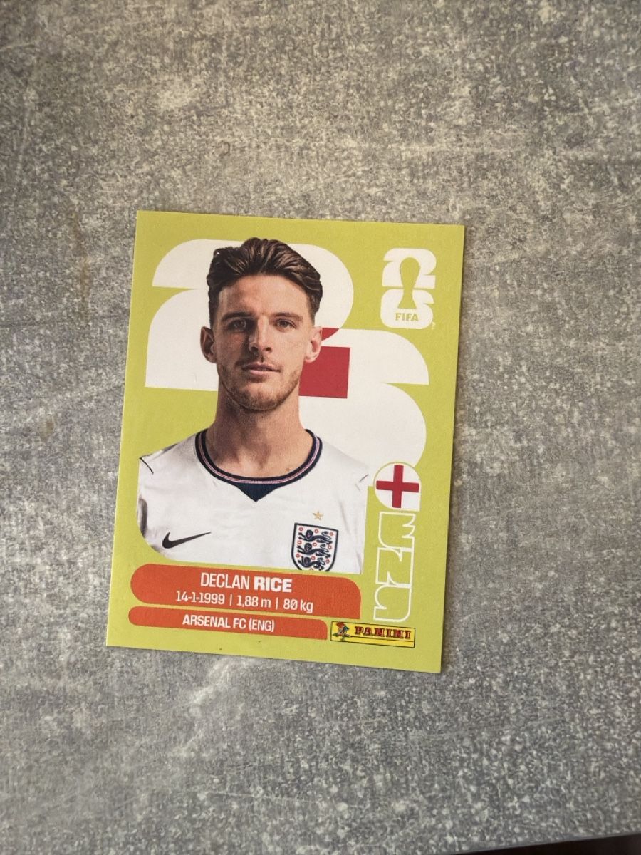 Panini Carte collezionabili: Panini WM Sticker Declan Rice ENG10 – Usato da Pfeffingen venduto da Fantasy1971