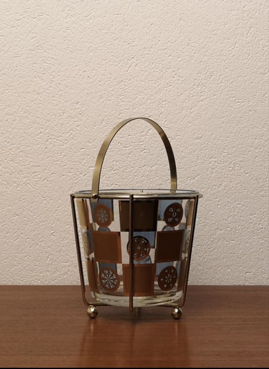 Altro: Vintage Glas Eiswürfelbehälter mid century Design Eisgefäss – Usato da Zürich venduto da Vintagewiesel