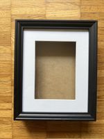 IKEA EDSBRUK Bilderrahmen Schwarz 21x30 cm mit Passepartout
