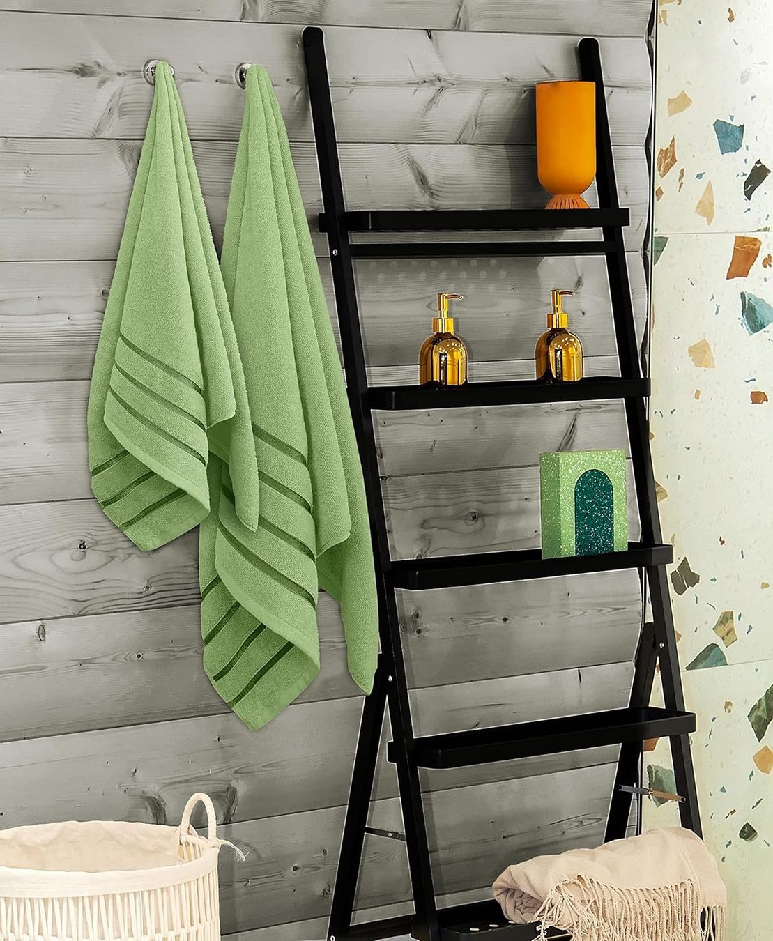 Teli da bagno: 8er-Pack Handtuch-Set Grün – Nuovo e nell'imballaggio originale da Nuglar venduto da SaleRitter 3