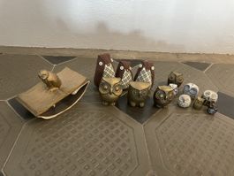 Lot de figurines chouettes- hiboux