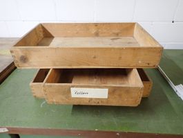 Ab 1.-  3x alte Holzschubladen aus Werkstatt  (LOTB)
