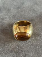 Poiray bague or et citrine