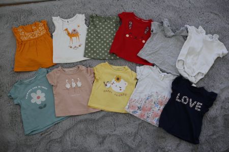 Sommer Kleiderpaket Mädchen Oberteile Gr. 62/68 -Top Zustand