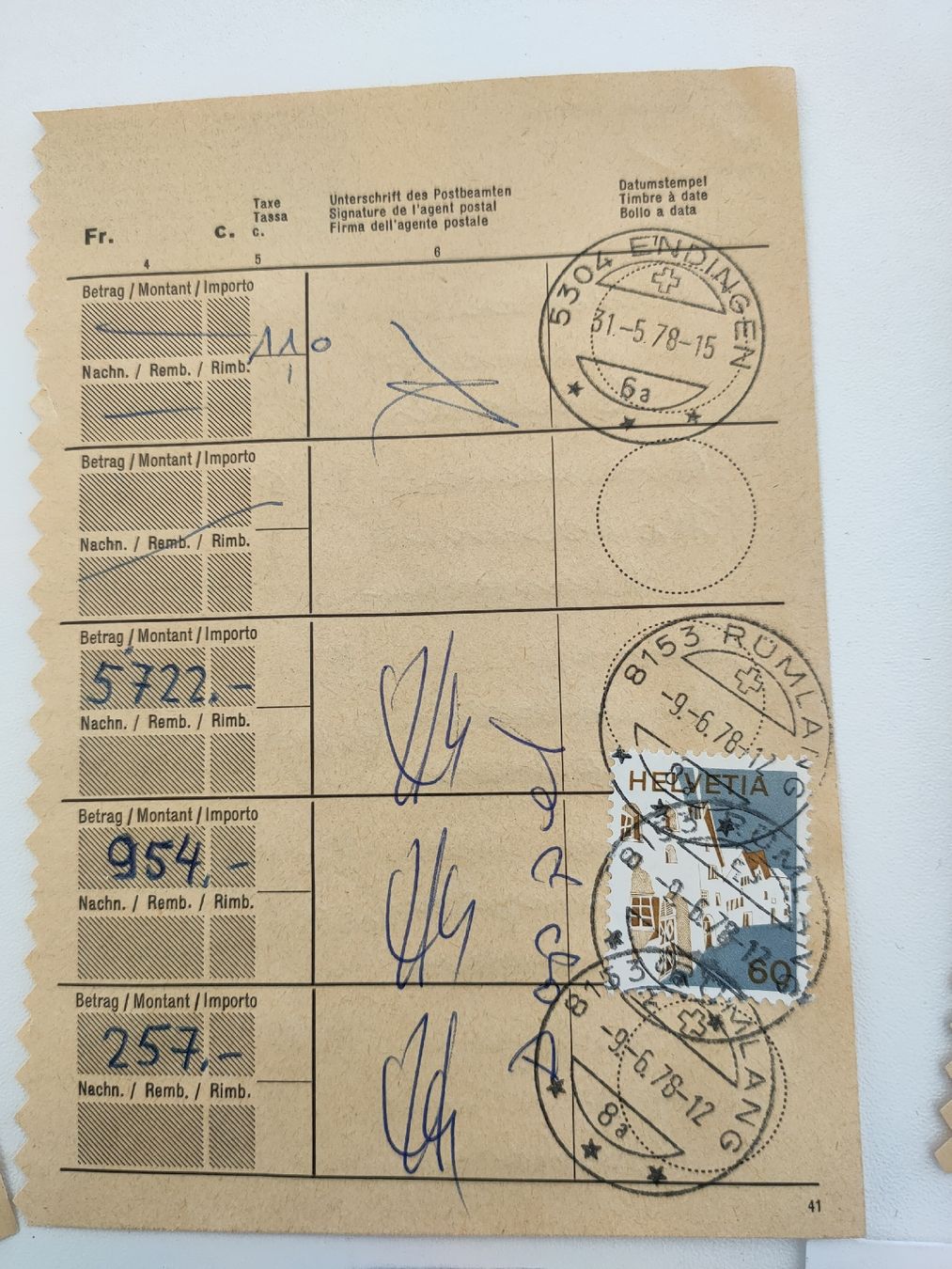 Tutti i francobolli: Briefmarken-Sammlung - Marken ab ca. 1971 &  alte Postdoppel – Usato da Gipf-Oberfrick venduto da minini 3