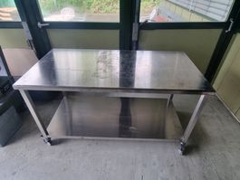 Werkbank aus Edelstahl - Inox