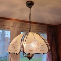 Glas Lampenschirm, Vintage Deckenlampe