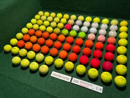 100 gebrauchte Golfbälle (sehr schön bis mässig) Set 025