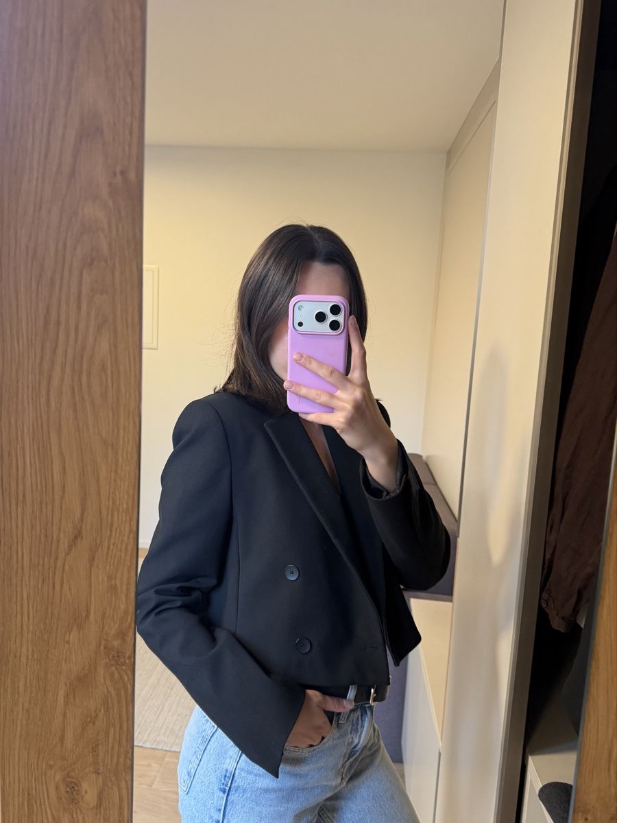 Zara Giacche: Zara Cropped Blazer Black Size S – Usato da Zürich venduto da Sylwia2001 2