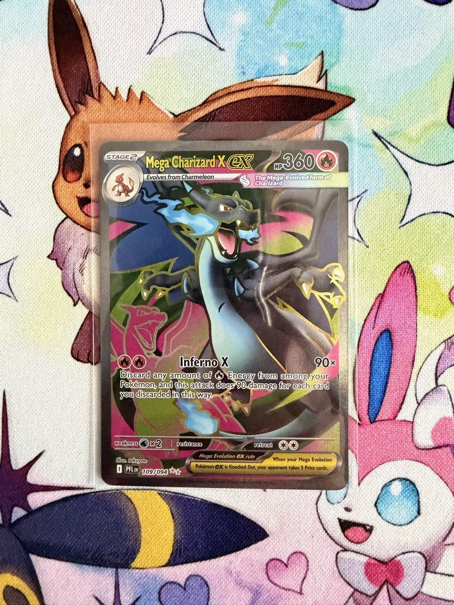Pokémon Carte collezionabili: Pokemon Mega Charizard X Ex 109/094 PFL 2 – Usato da Grindelwald venduto da TSG-G-Town