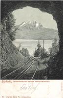 Vitznau (LU) Rigibahn Blick auf den Vierwaldstättersee
