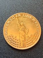 Gold 900/1000- Freiheitsstatue - Kennedy 1917-1963-3.5 Gramm