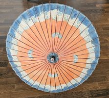 Japanischer Sonnenschirm, Handbemalt, Vintage, Top!