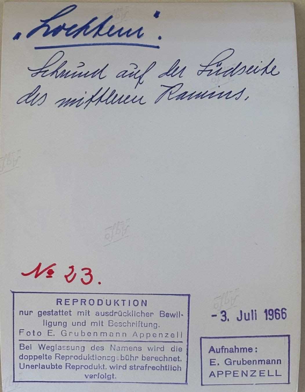 Cartoline postali: Foto E. Grubenmann, Appenzell, 15 x 10 cm – Usato da Frauenfeld venduto da Merk52 1
