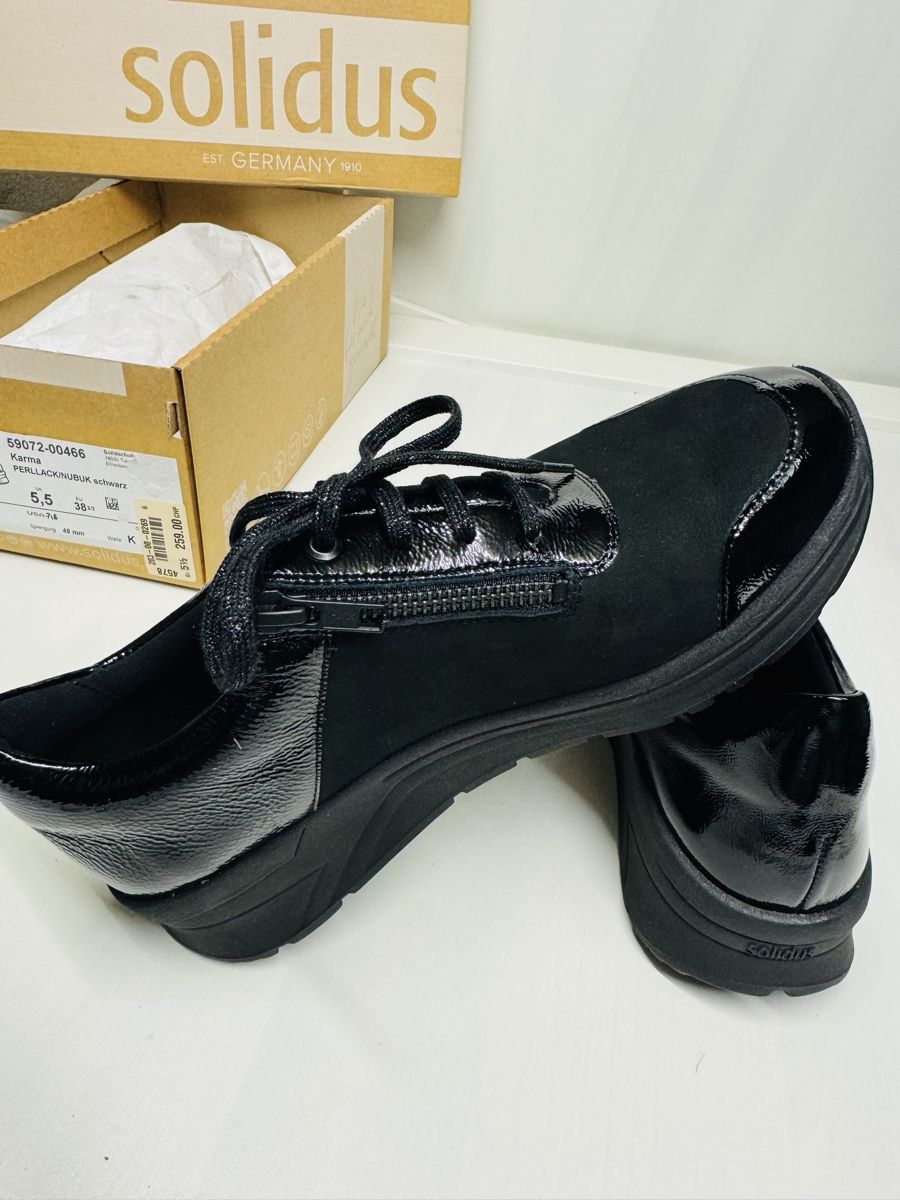 Scarpe da donna: Solidus Karma, noir, taille 38 2/3, neuves ! – Nuovo e nell'imballaggio originale da Brügg BE venduto da Goob 2