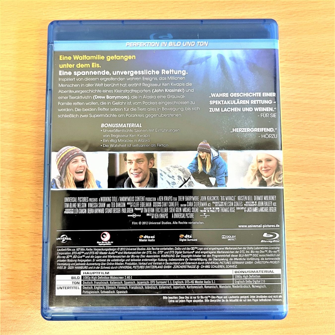 Tutti i DVDs: Blu-ray - Der Ruf der Wale - Nach einer wahren Geschichte – Usato da Amlikon-Bissegg venduto da allerlei-versand 2