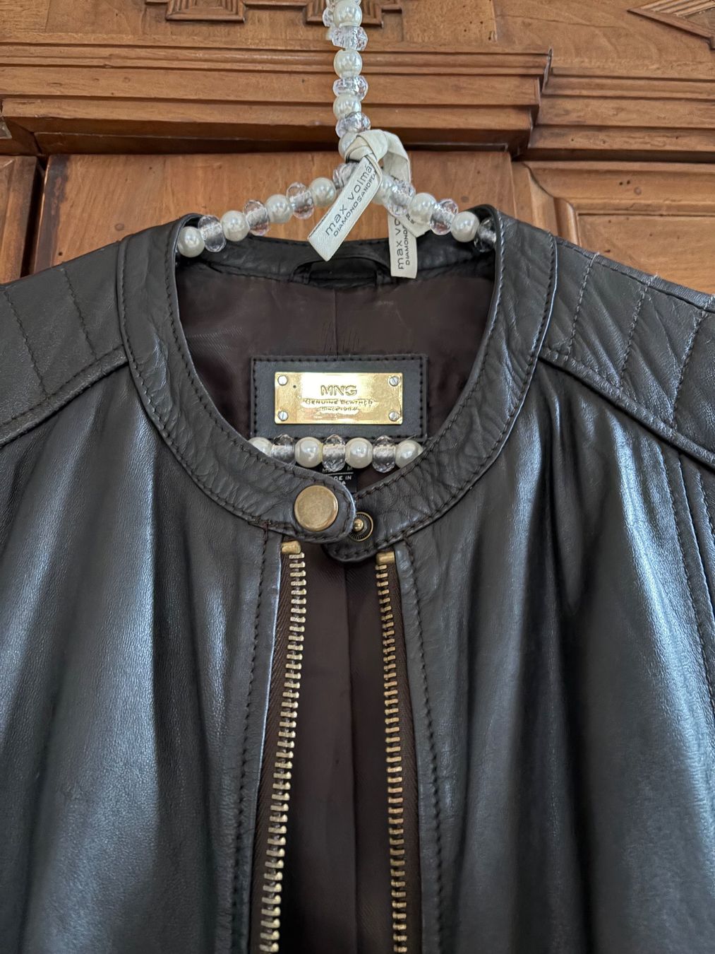 Mango Giacche: MANGO Biker Jacke  100 % Leder Größe M – Usato da Interlaken venduto da Bona55 6