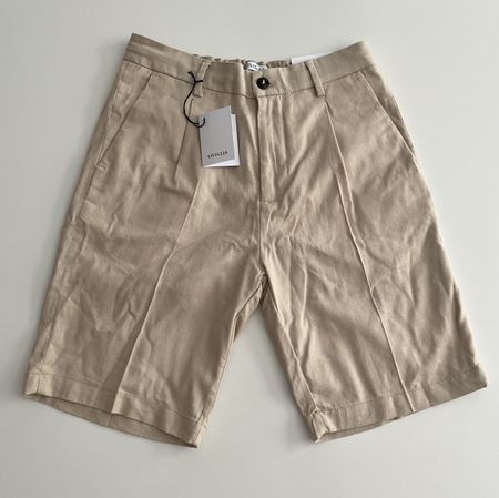 SIVIGLIA Sport Premium Leinen-Shorts Beige – NEU mit Etikett