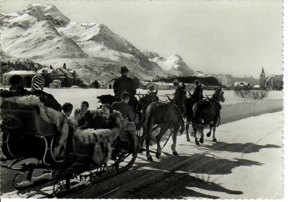 Cartes postales: Schlittenfahrt im Engadin – D'occasion à Hochdorf par Ziegel-16