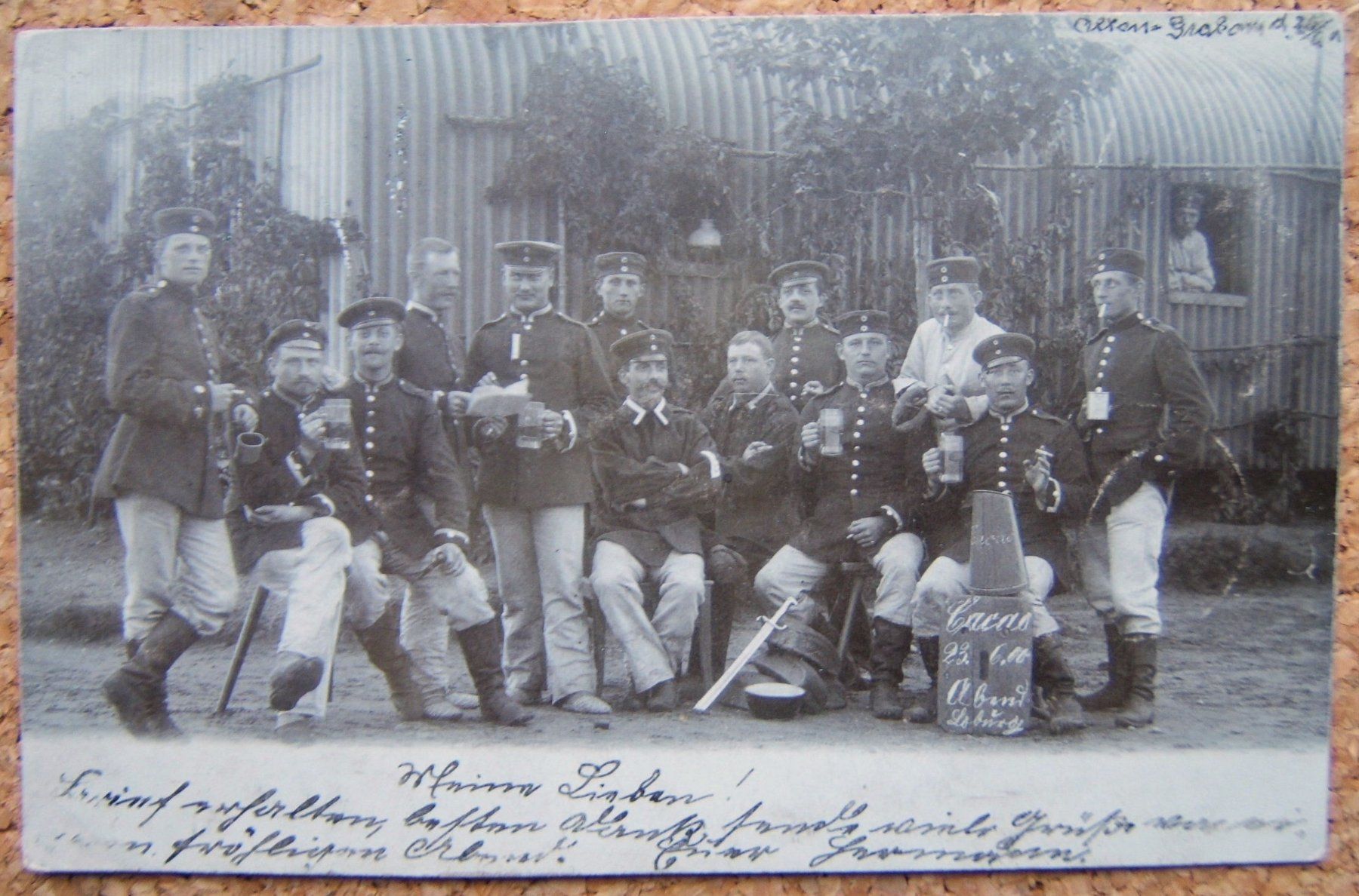 Cartoline postali: FOTO-AK DEUTSCHES MILITÄR 1900 – Usato da Brunnen venduto da Nonne04