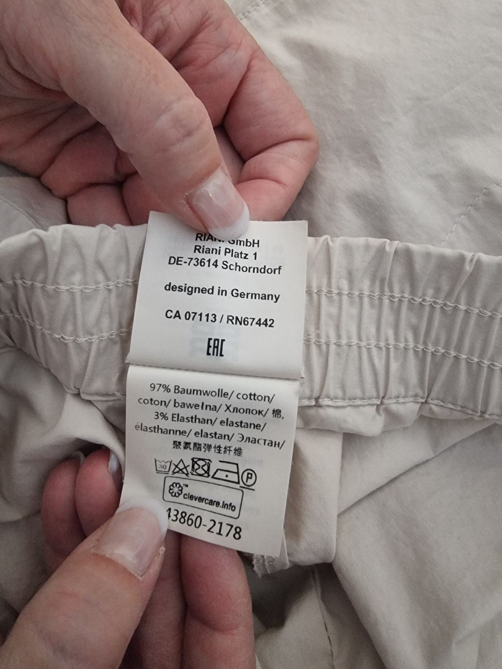 Riani Pantaloni: RIANI Damenhose (Gr. 44) – Usato da Zumikon venduto da chv_w96q 7