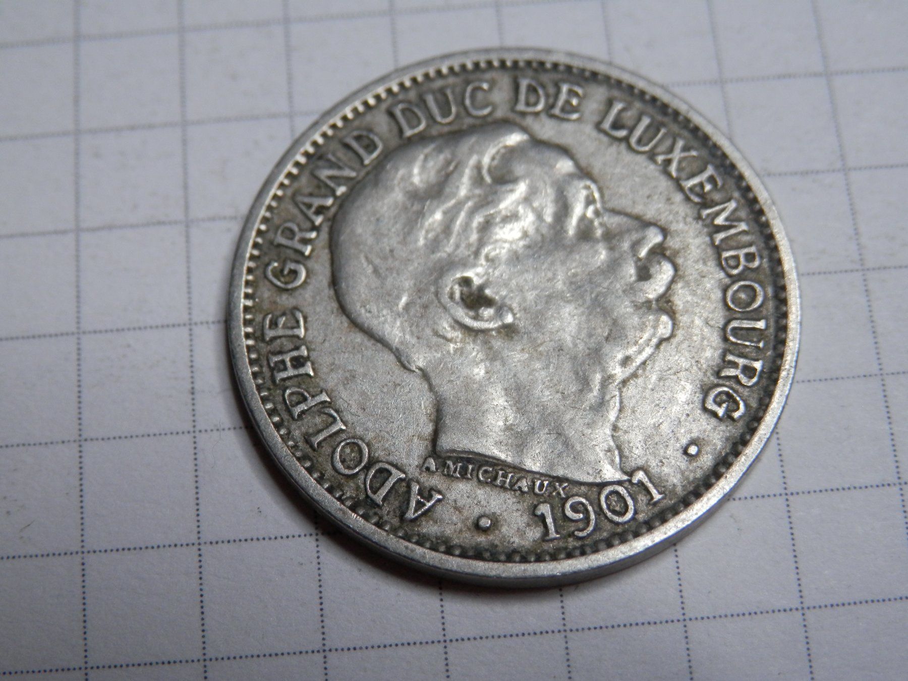 Tutti le monete: Luxemburg  10 Centimes, 1901 – Usato da Weiach venduto da weiach81