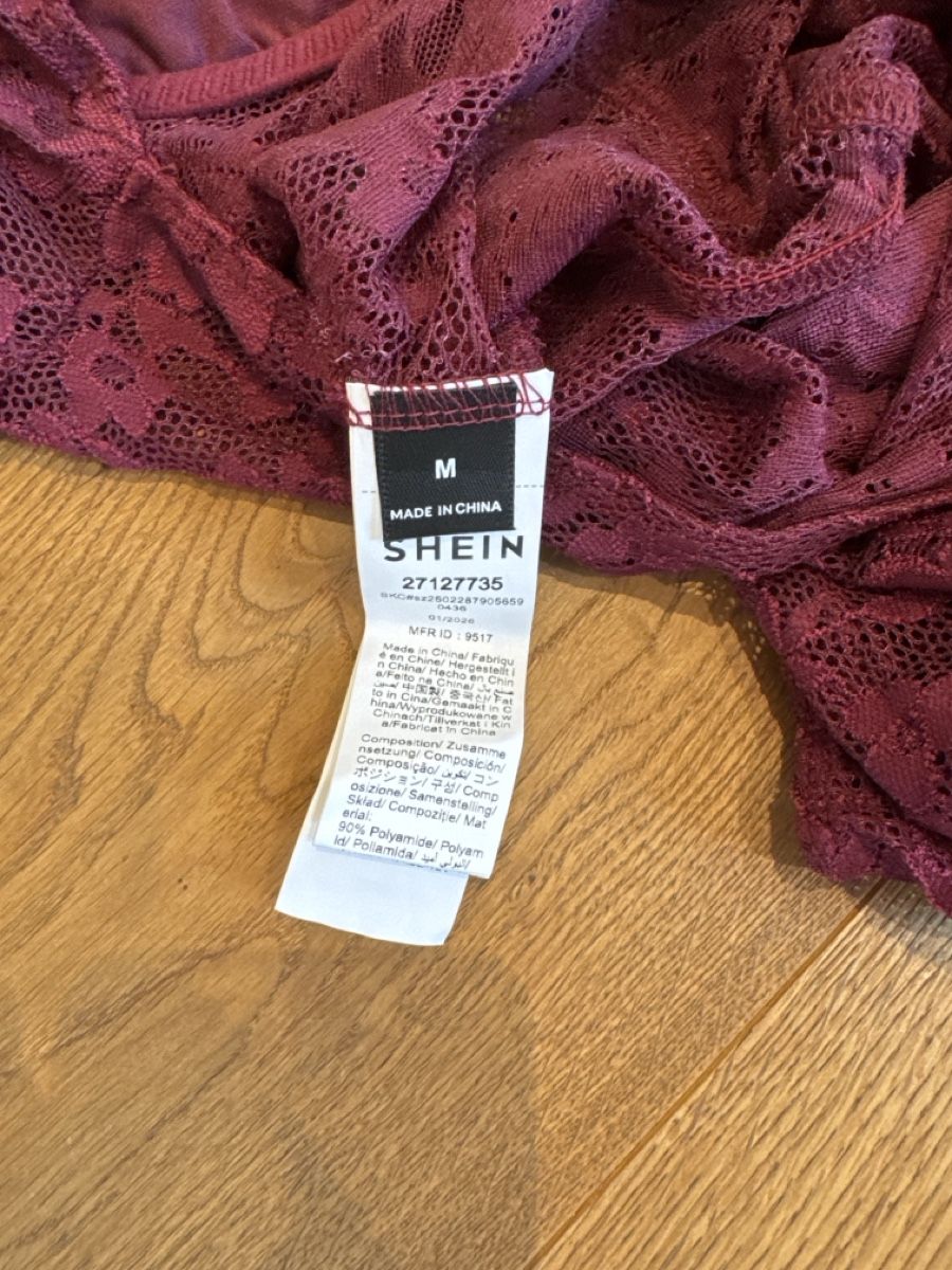 Shein Top: Body SHEIN Spitze dunkelrote – Nuovo (secondo la descrizione) da Zweidlen venduto da sweetchili_03 2