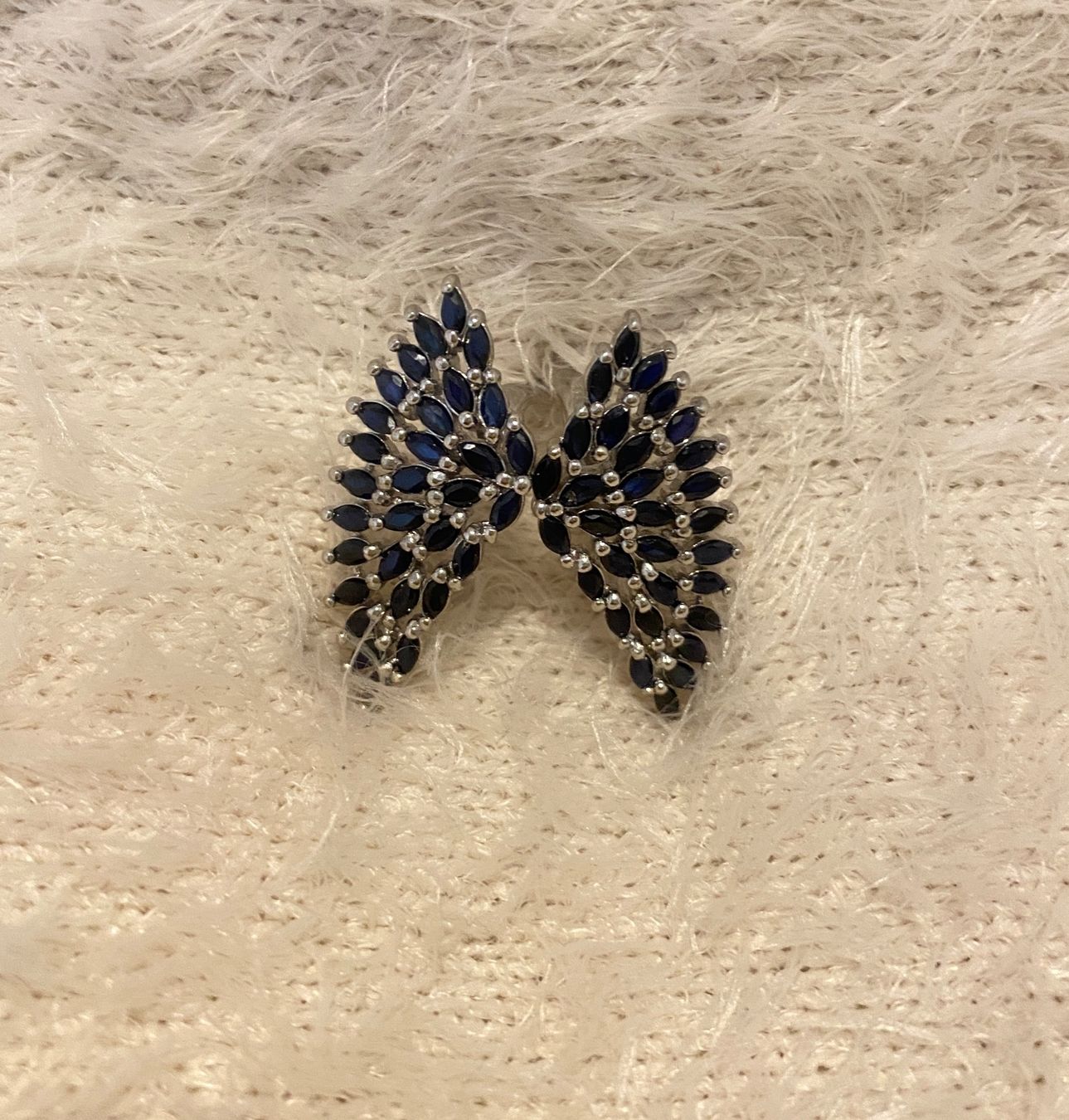 Orecchini pendenti & Orecchini a lobo: Ohrringe blaue Saphire in 925 Sterling Silver – Nuovo (secondo la descrizione) da Zürich venduto da LIBELLA13 3