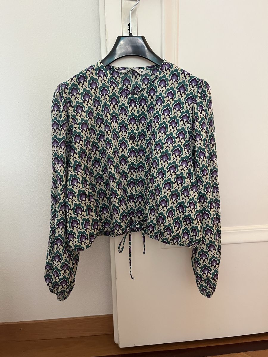 Zara Camicette: Zara cropped Blusentop, Gr. L – Usato da Zürich venduto da vintage_for_you