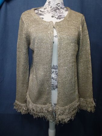 CORTEFIEL STRICKJACKE DESIGNER GR M GOLDANTEILE HAKEN NEU