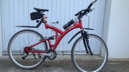 Fahrrad Cresta Mountainbike Fully Rot gebraucht