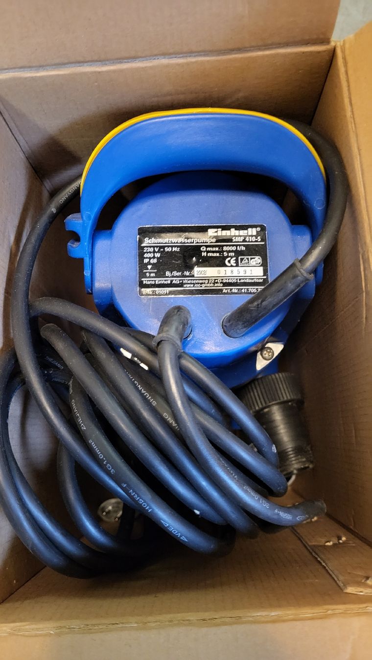 Einhell Pumpen & Teile: Schmutzwasserpumpe Einhell ROYAL SMP 410-S – Neu (gemäss Beschreibung) aus Obergösgen von Tatzelwurm 2