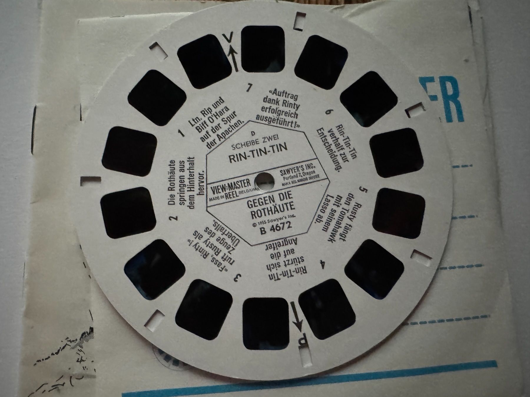 View-master Spielzeuge: View-Master 3D: Nr. B 467 RIN-TIN-TIN (3 Scheiben) – Gebraucht aus Tegerfelden von siebenmacky 5
