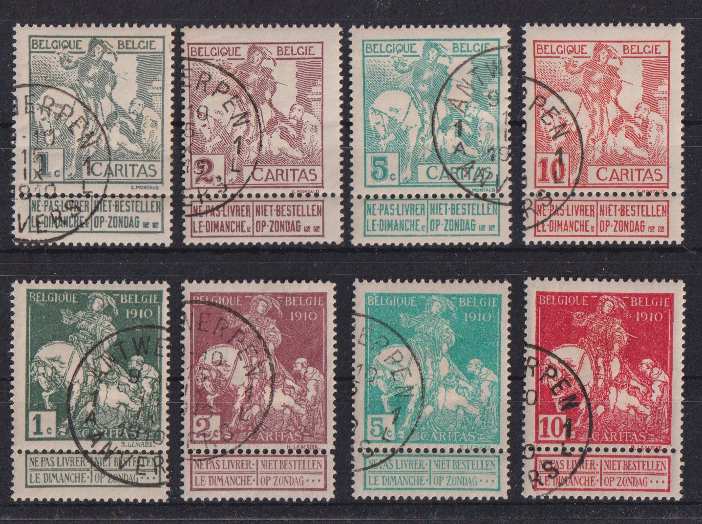 Alle Briefmarken: BELGIEN 1910: Weltausstellung – Gebraucht aus Eschlikon TG von PhilCon