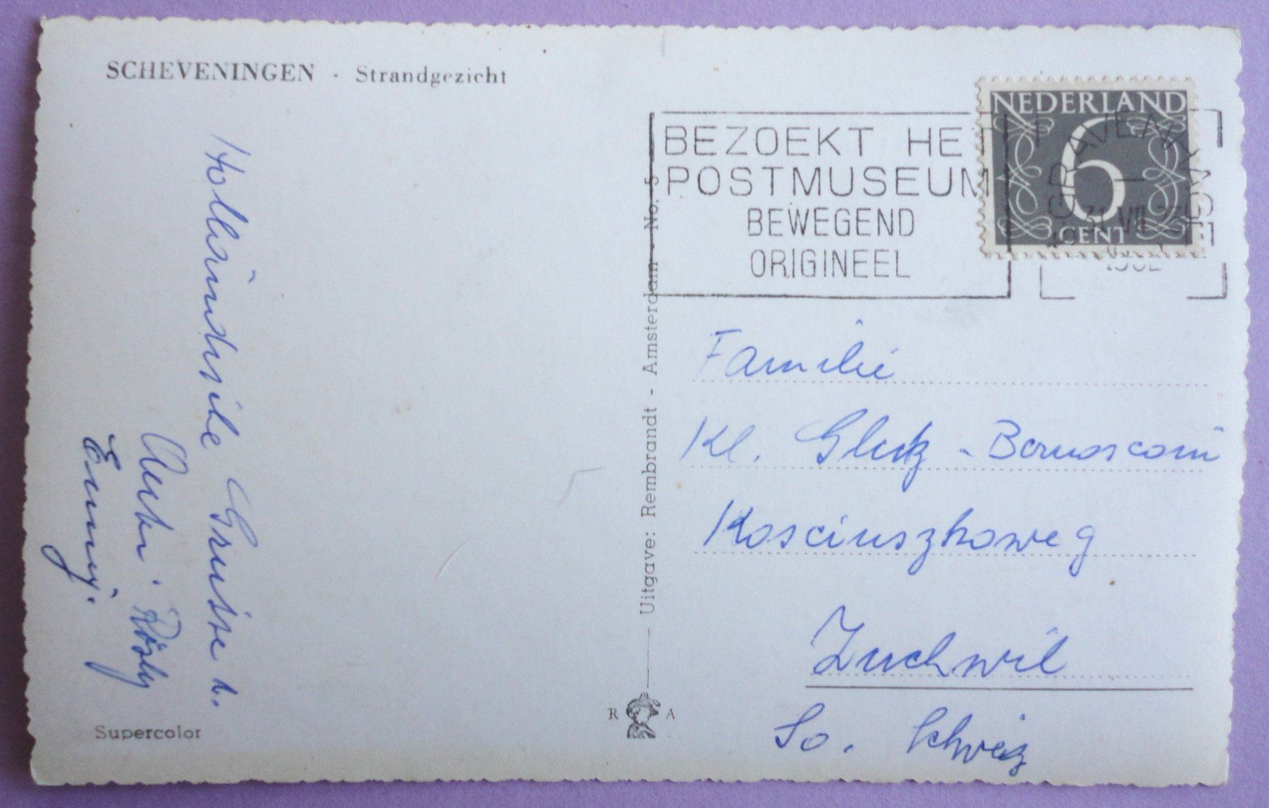 Cartes postales: Scheveningen - Strandgezicht – D'occasion à Fétigny par Billy2miny 1