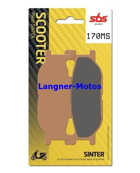 Bremsbelag SBS 170 MS YAMAHA XP TMAX 500, YP Majesty 400 | Kaufen auf ...