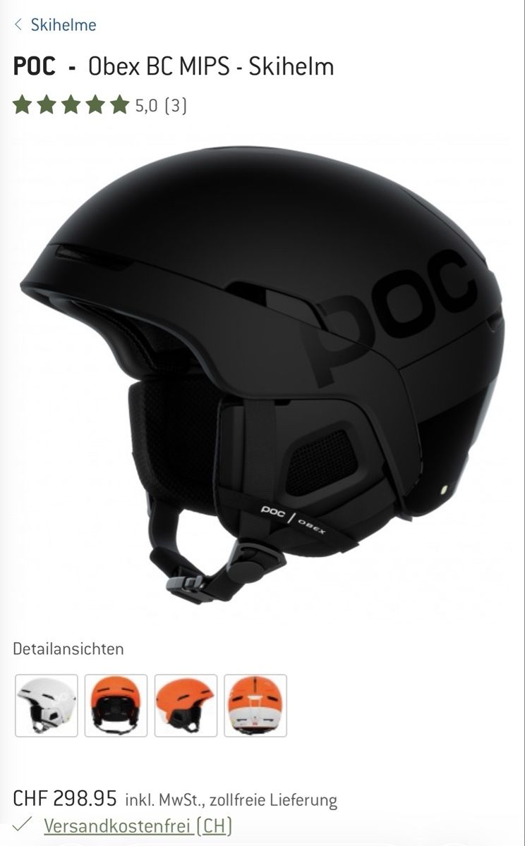 Poc Casques: Skihelm - Obex BC MIPS – Neuf (Voir description) à Adliswil par und_7786 7