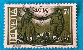 Nr.143 Friedenmarken GESTEMPELT  1919   Bei mehreren ersteig