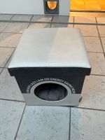 Katzensitzwürfel mit Spruch – perfekt für kalte Wintertage!