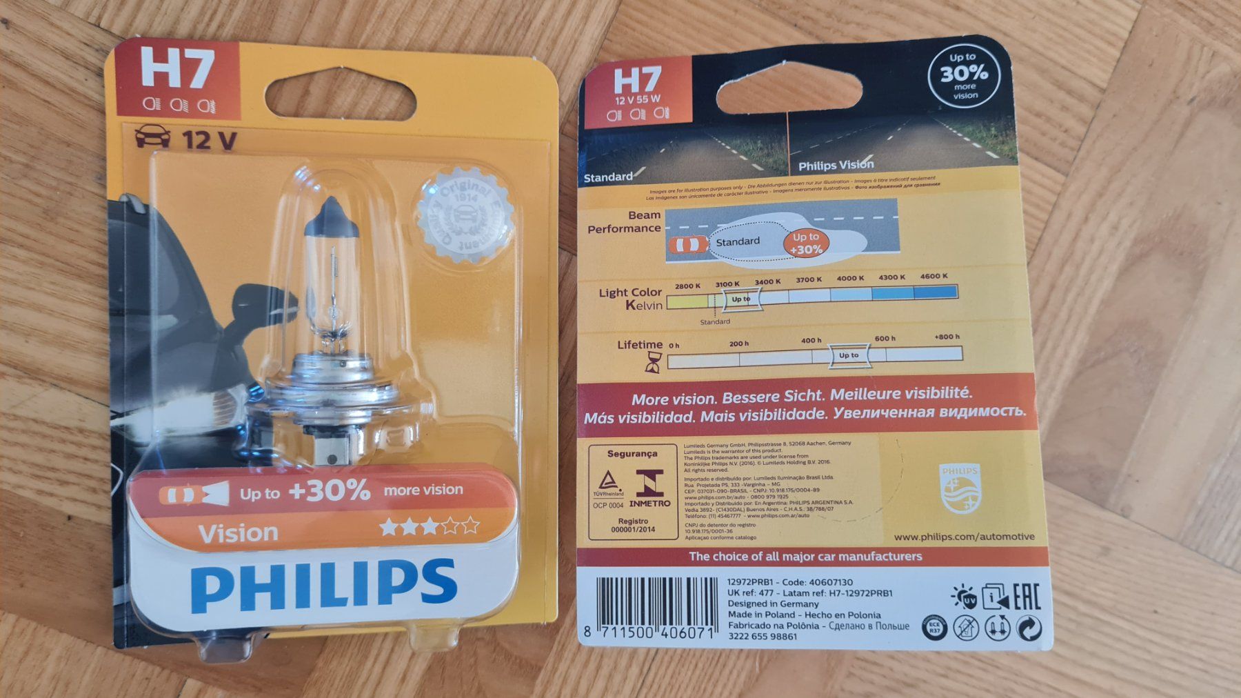 Philips Toutes les pièces auto: Philips Vision H7 (2 Stk.) – Neuf avec emballage d'origine à Lustmühle par Opossum82