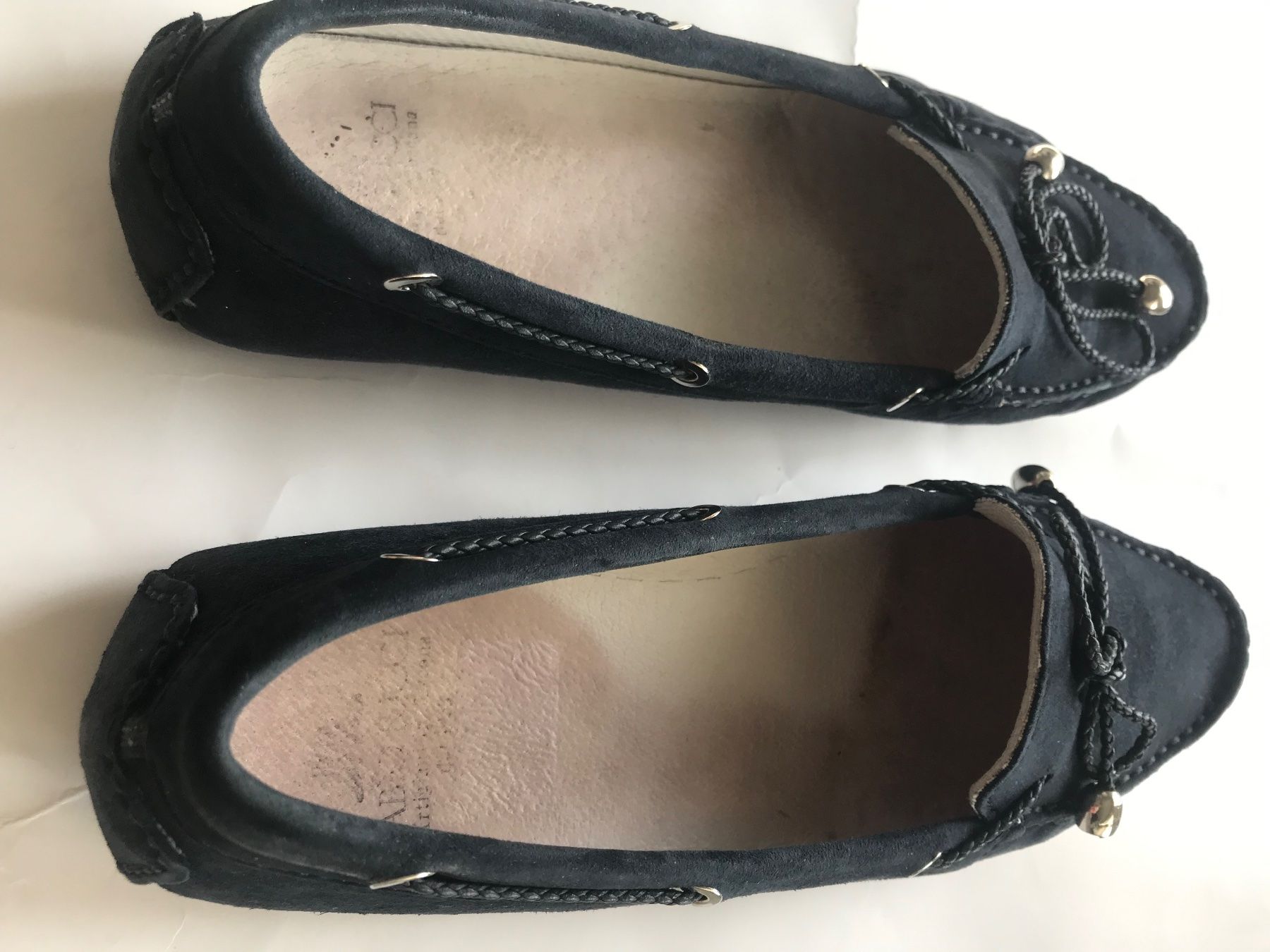 Damenschuhe: Marineblaue Wildleder Mokassins, Gr. 39 – Gebraucht aus Niederteufen von mix18 2