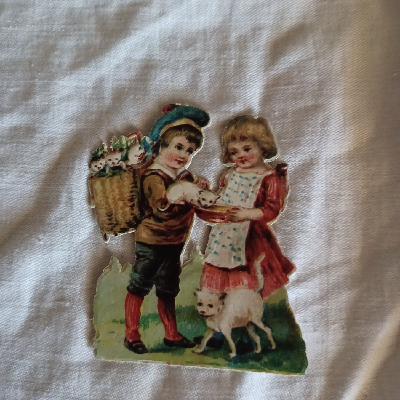 Tutte le decorazioni: alte Oblade kinder mit Katze (9) – Usato da Abtwil SG venduto da luupsy