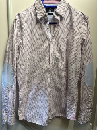Herrenhemd Hackett London Slim Fit Grösse M mit Ellbogenflic