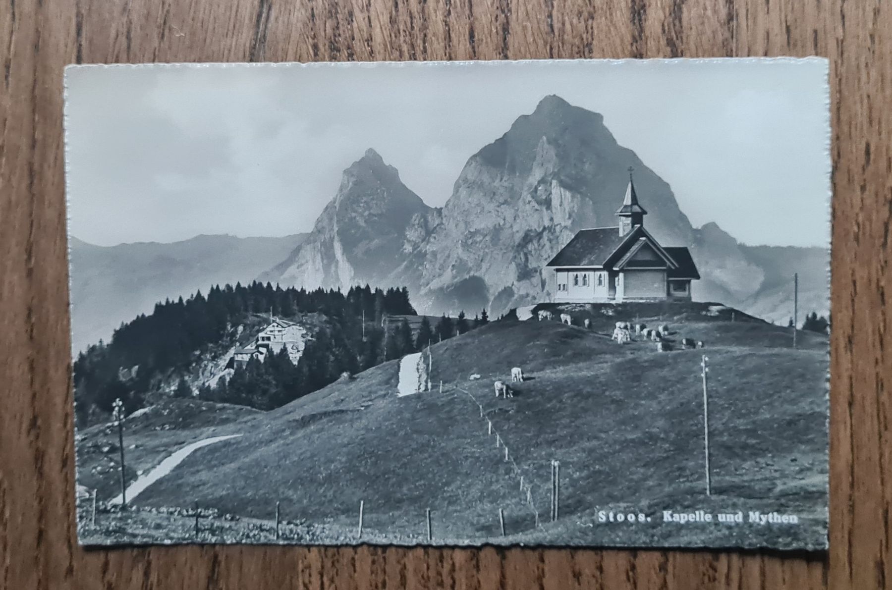 Cartoline postali: Stoos, Kapelle und Mythen – Usato da Ebikon venduto da Donar50