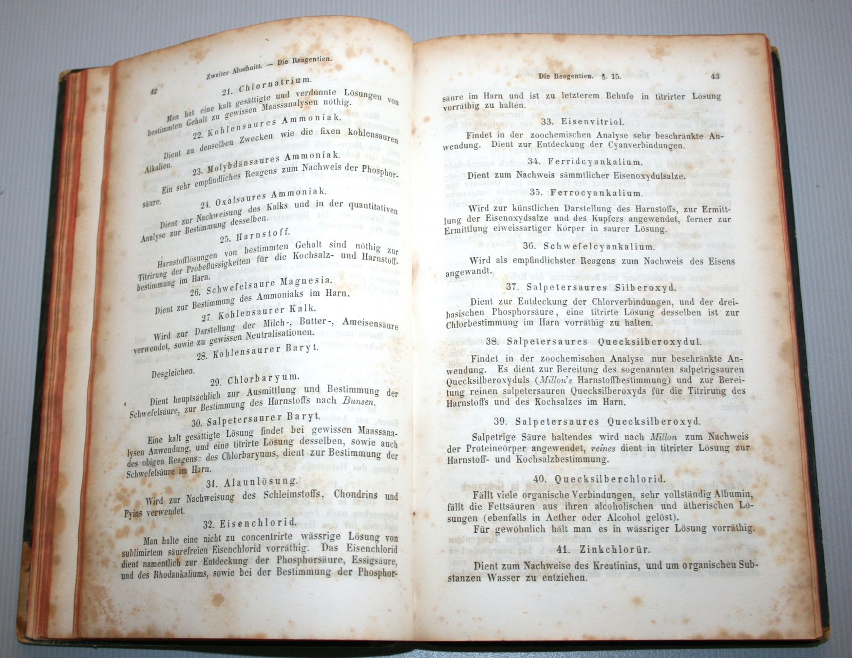 Libri: Gorup-Besanez: Zoochemische Analyse, Holzschnitte, 1854 – Usato da Schaffhausen venduto da Kartenprofi 5