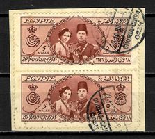 1938 Gen 22 First Day Egypt King Farouk Royal Wedding /°