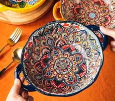 New Ceramic Bowl with Handles -1L - Servierschüssel