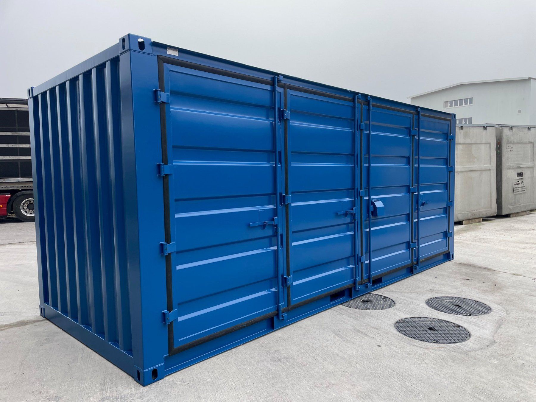 Baucontainer: 20' Lagercontainer Open Side, Seecontainer, Baucontainer! – Neu (gemäss Beschreibung) aus Kradolf von BKSAG