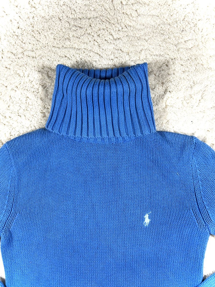 Ralph Lauren Maglioni & Felpe: Pull Ralph Lauren bleu col roulé XS vintage – Usato da Hauterive NE venduto da Leo_o 2
