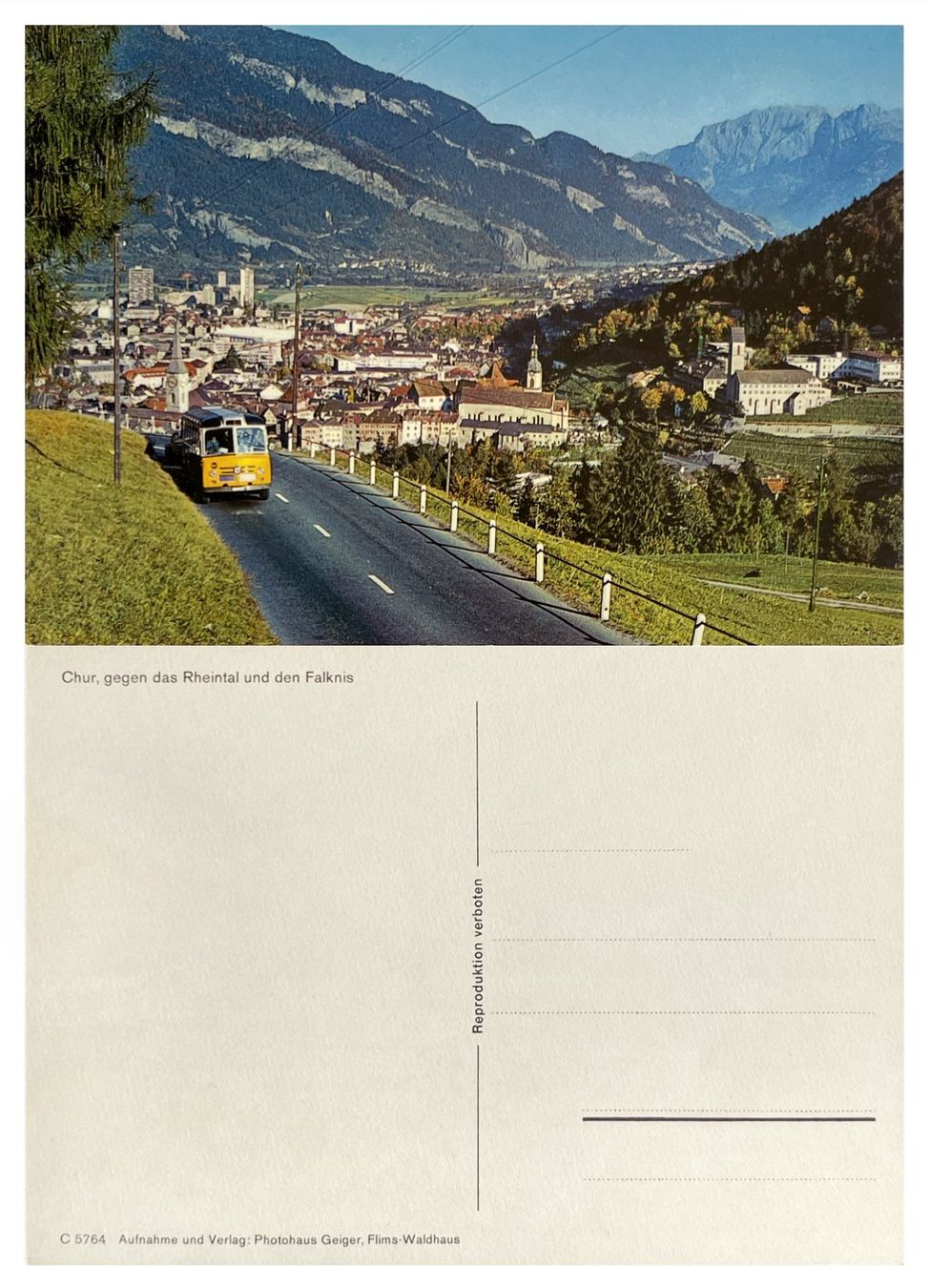 Ansichtskarten: Chur Malixerstrasse Araschgen Postauto Saurer 3DUX DCU – Neu (gemäss Beschreibung) aus Bern von AWiBe